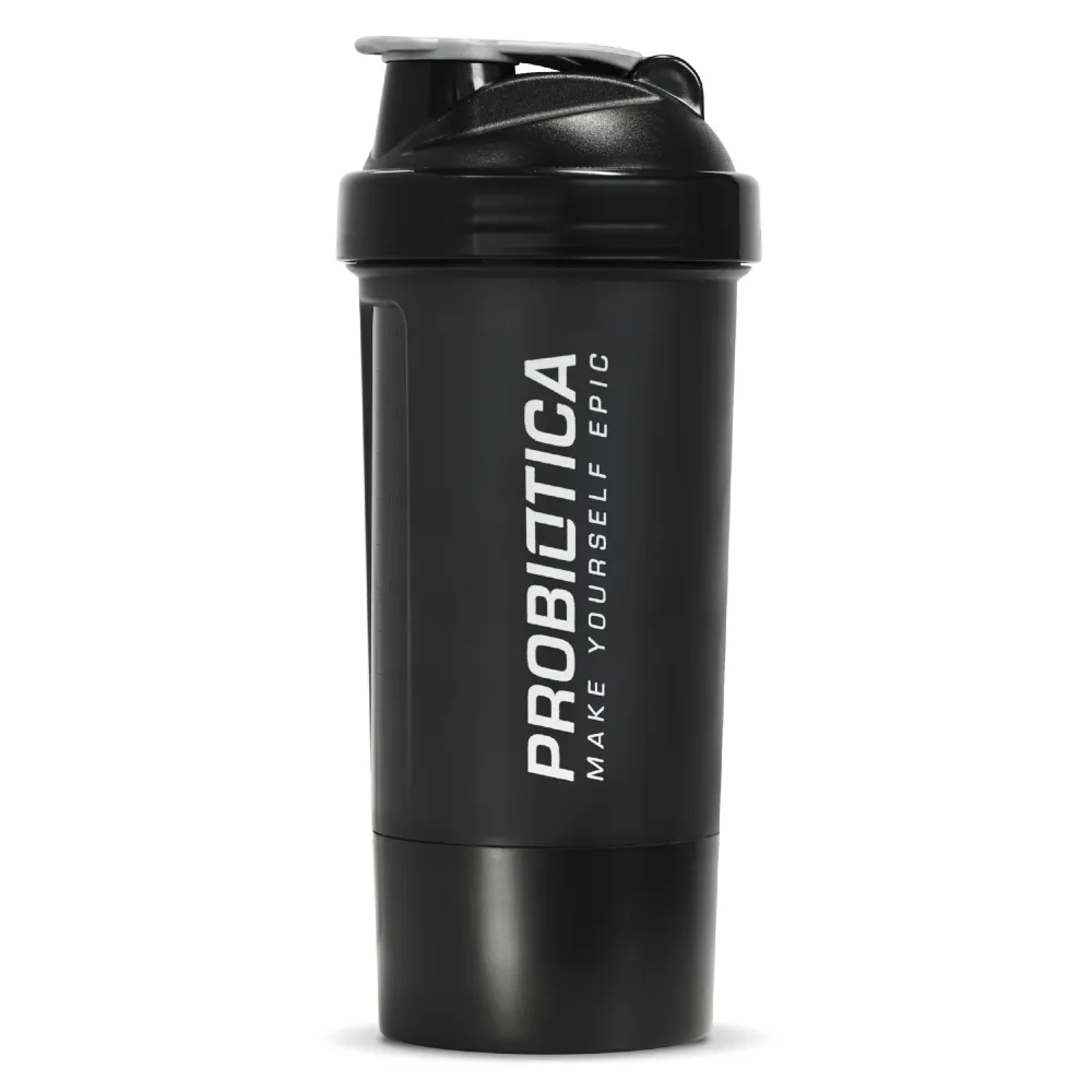 COQUETELEIRA PREMIUM 2 COMPARTIMENTOS 700 ML PRETO E GRAFITE