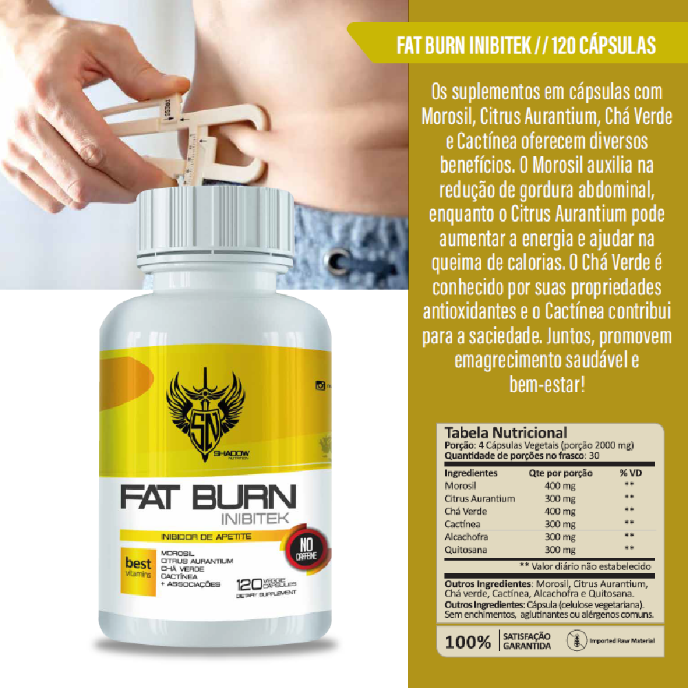 FAT BURN INIBITEK 120 CAPS