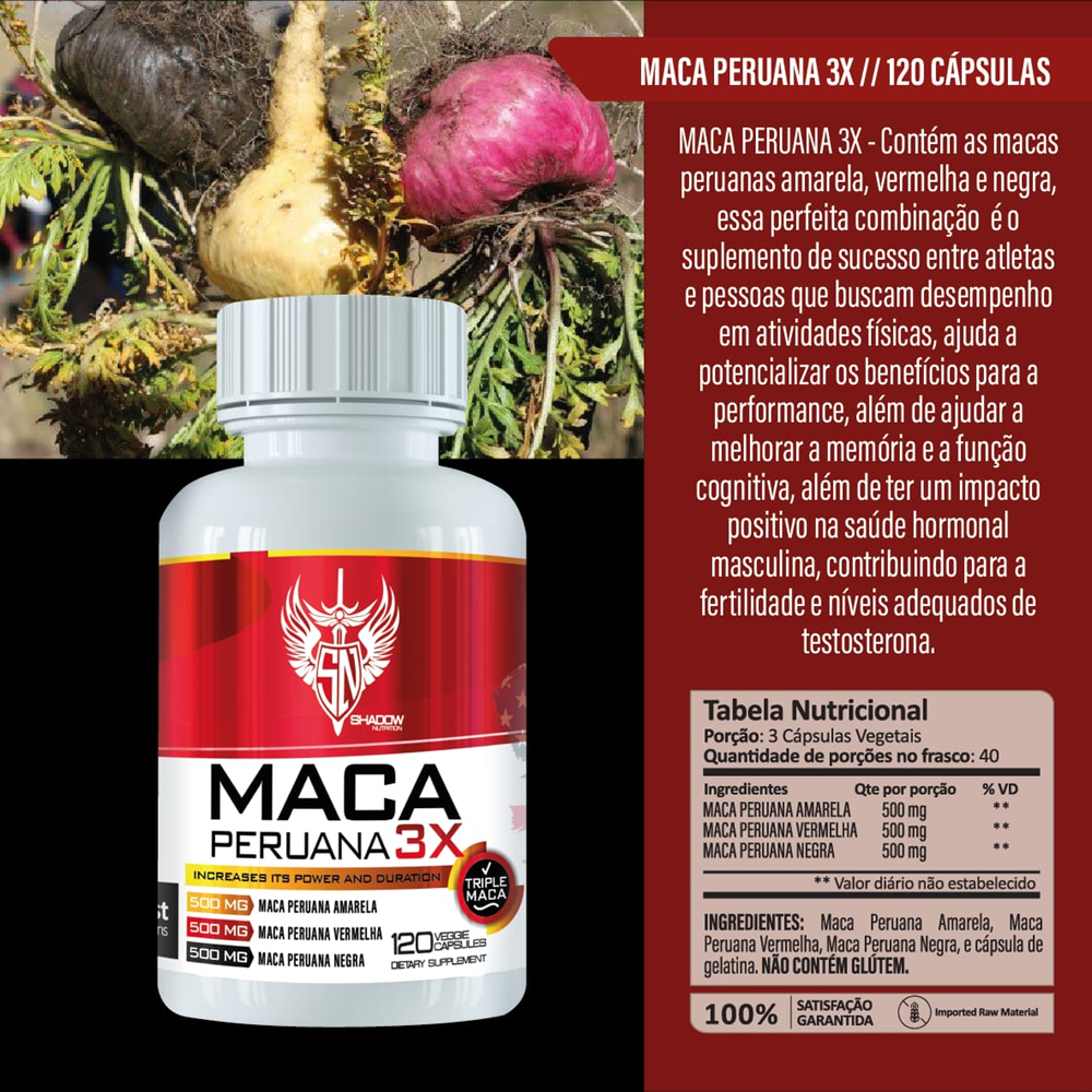 MACA PERUANA 3X 120 CAPS