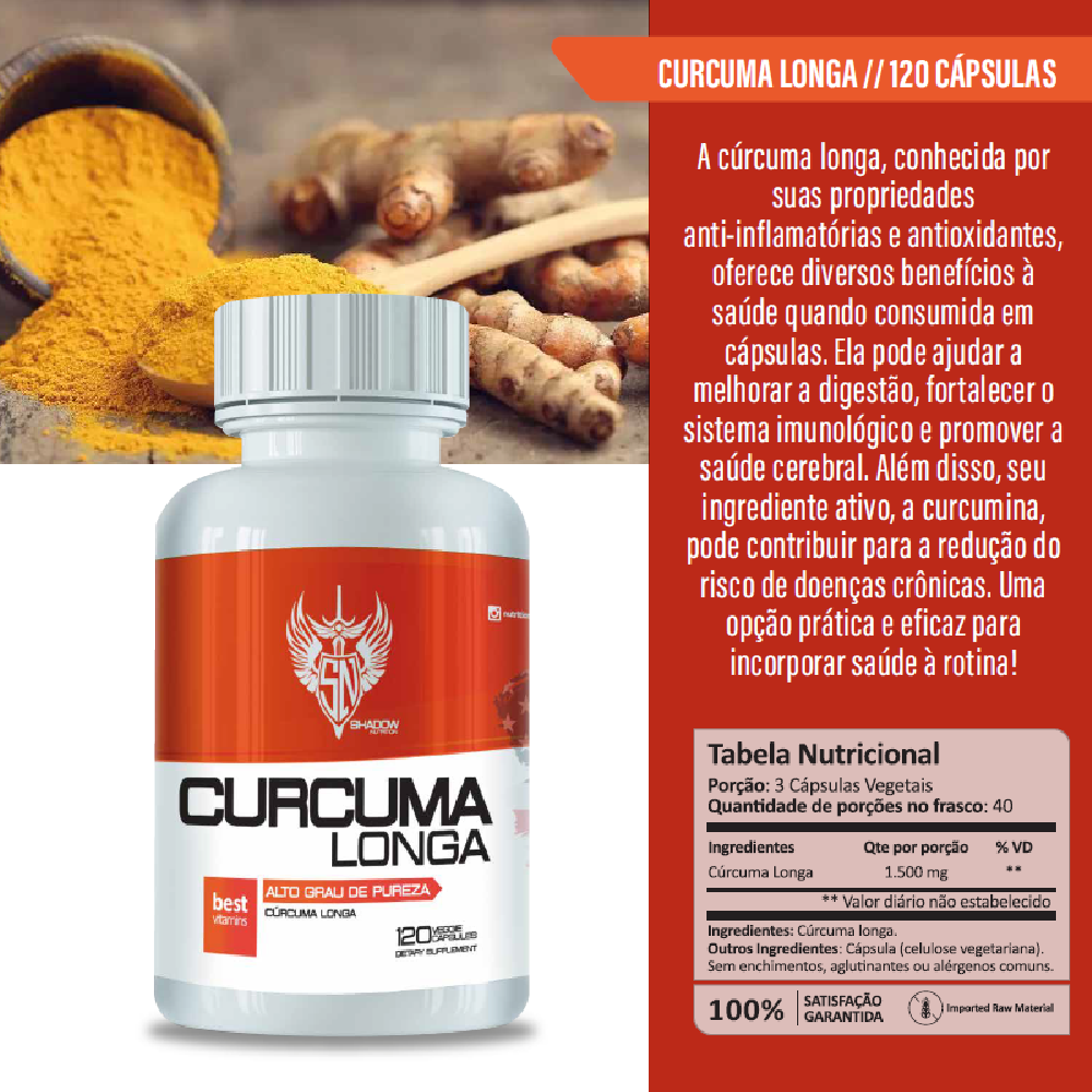 CÚRCUMA LONGA 120 CAPS