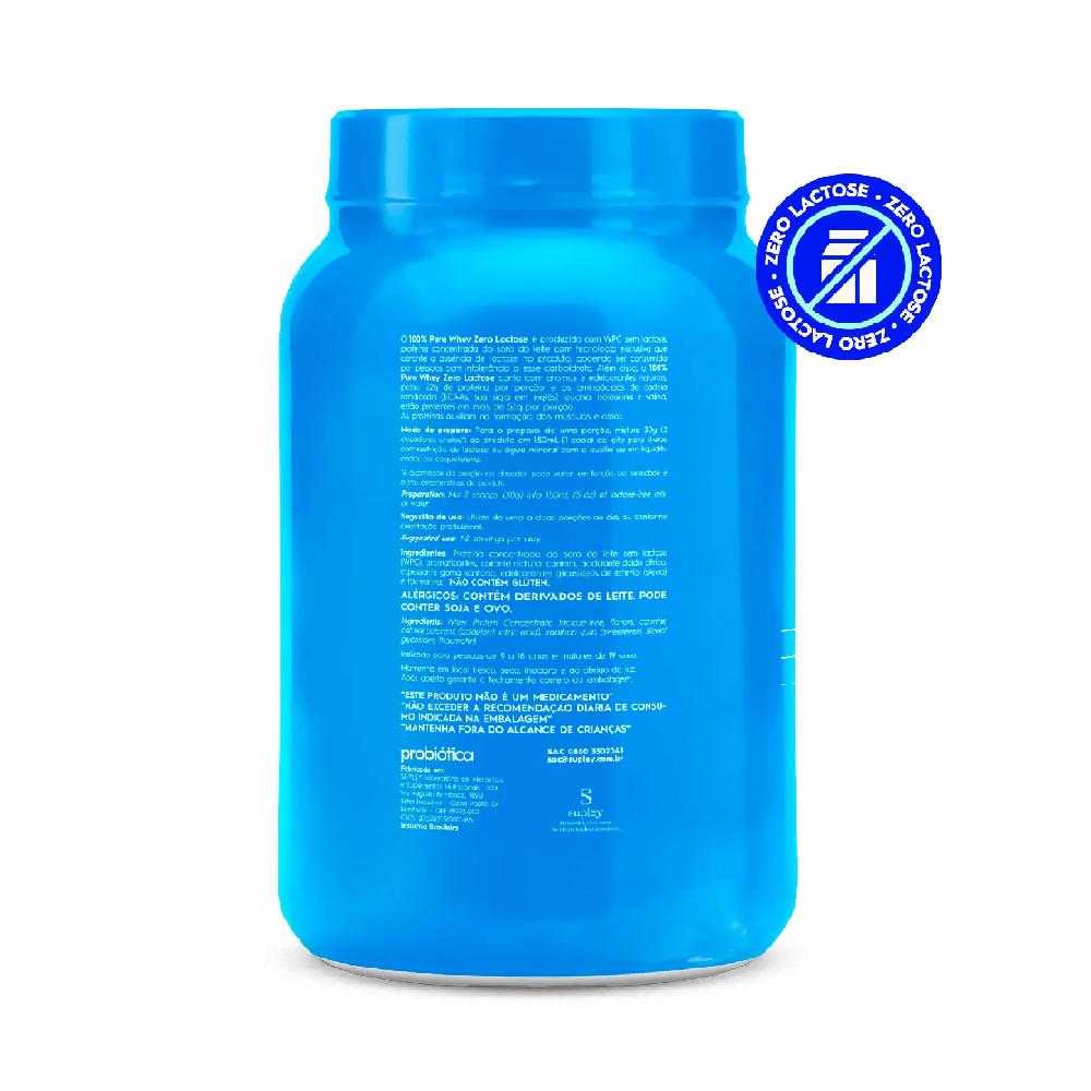 Imagem 3 de 100% PURE WHEY ZERO LACTOSE POTE 900G