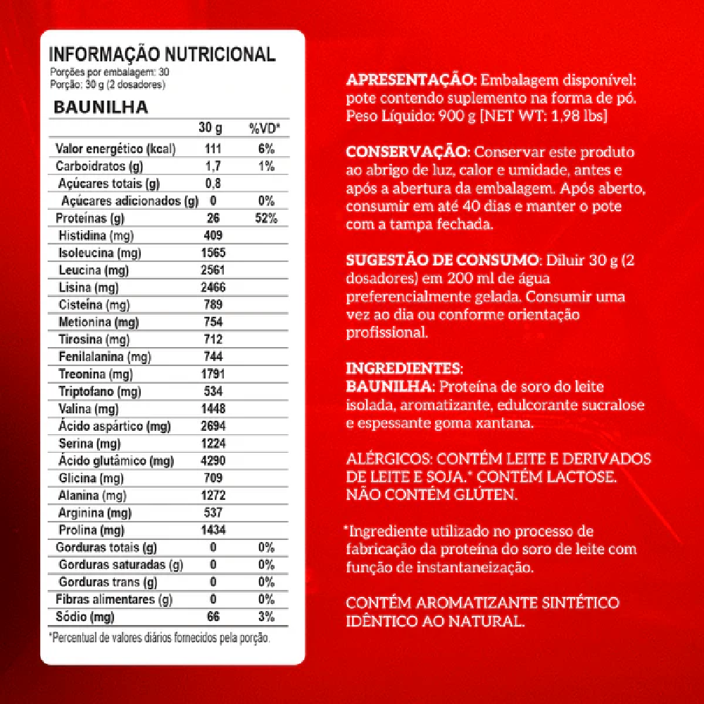 Imagem 2 de IM ISO TRIPLE ZERO 900G