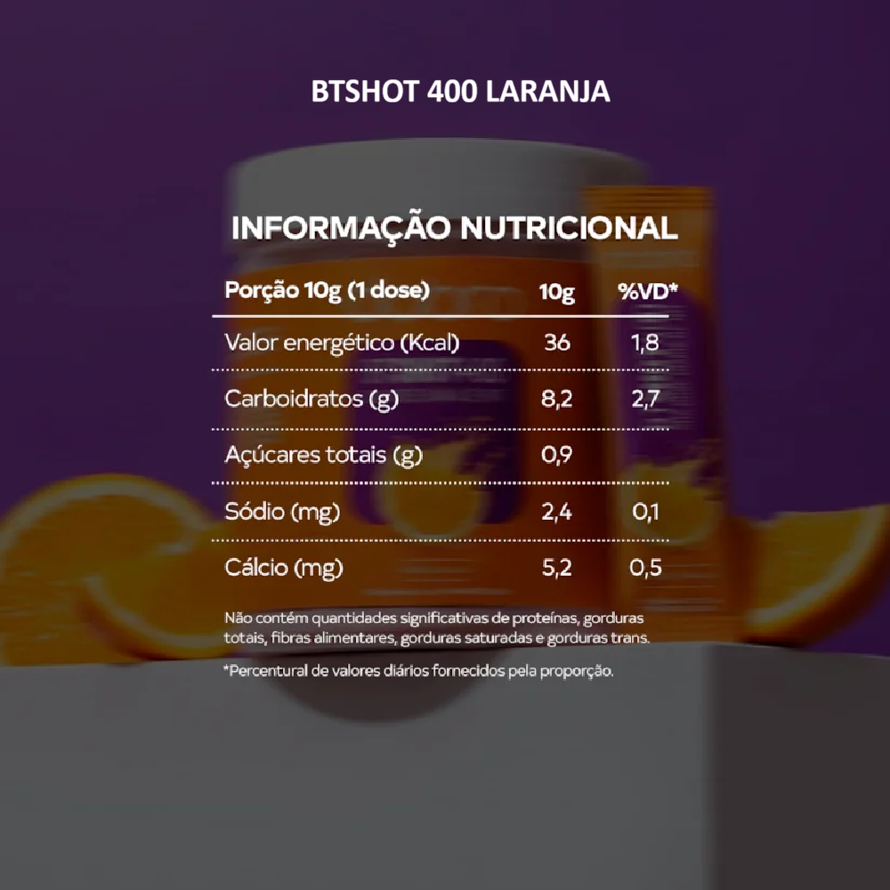 Imagem 2 de BTSHOT400 LARANJA 300GR