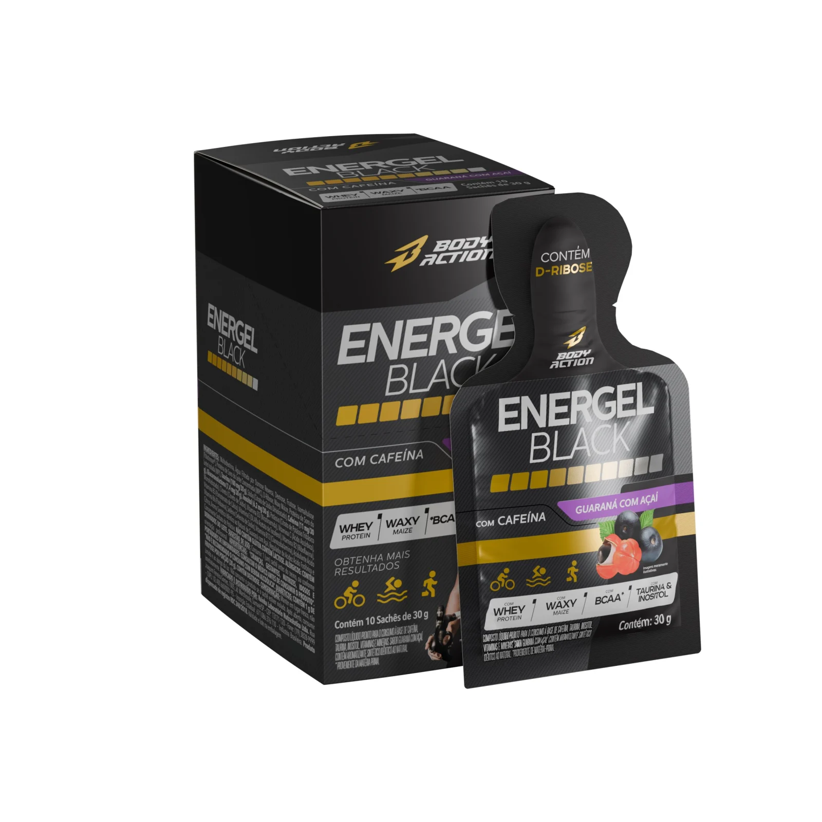 ENERGEL BLACK CX C/ 10 SACHES