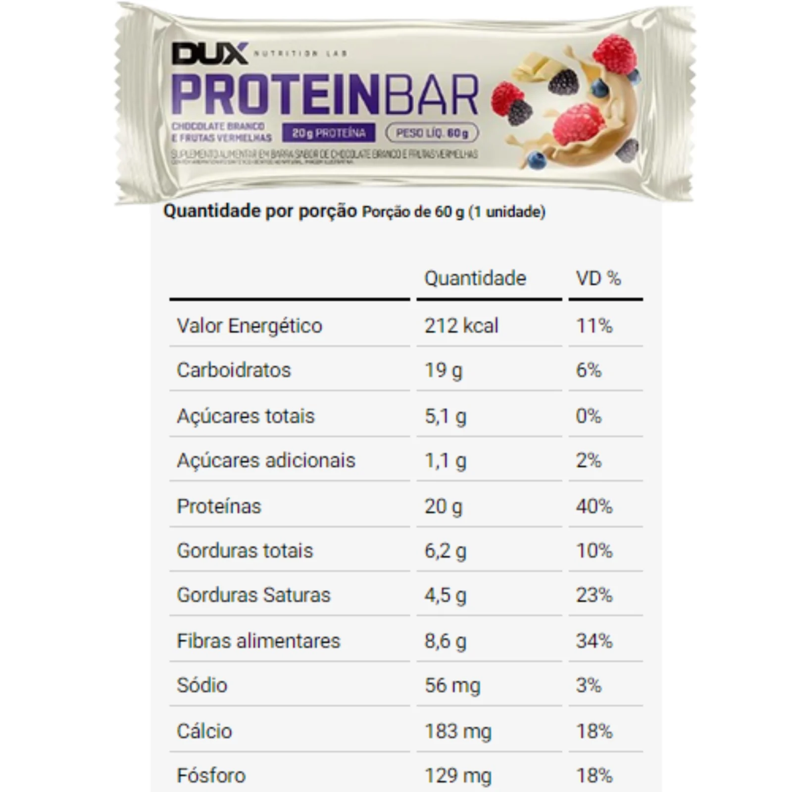 PROTEIN BAR 60G