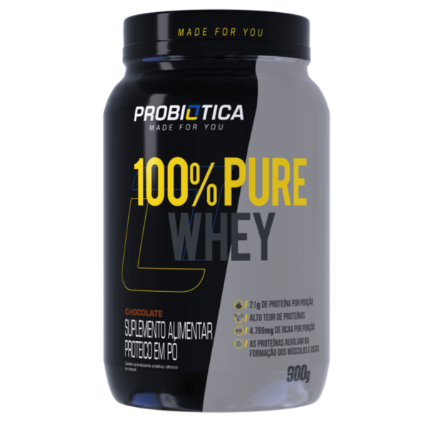 100% PURE WHEY POTE 900 GR CHOCOLATE VF