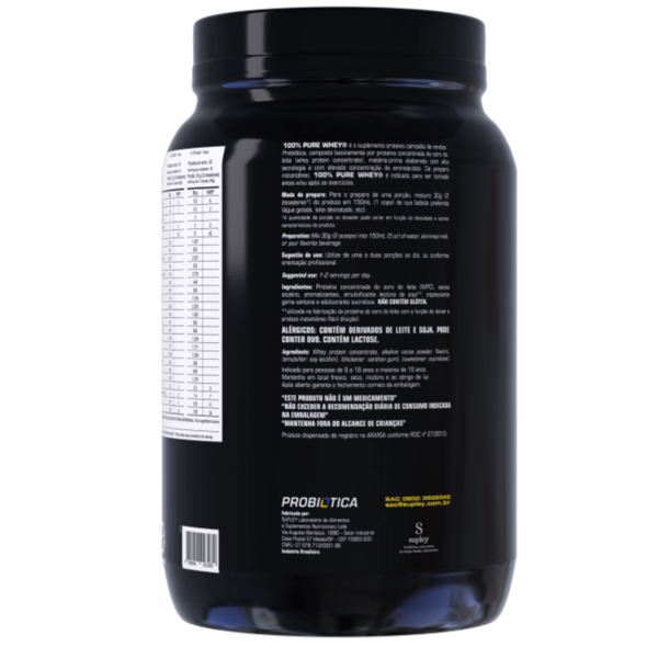 100% PURE WHEY POTE 900 GR CHOCOLATE VF