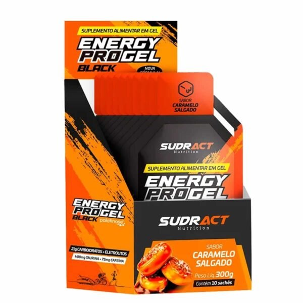 DISPLAY ENERGY PRO GEL BLACK 0.300KG CX CARAMELO SALGADO