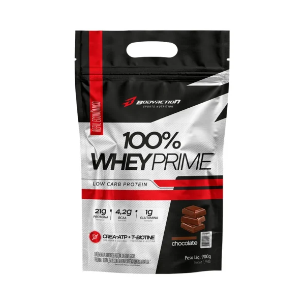 100% WHEY PRIME SACO 900G CHOCOLATE