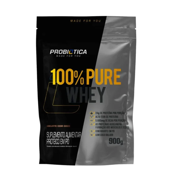 100% PURE WHEY REFIL 900G IOGURTE COM COCO VF