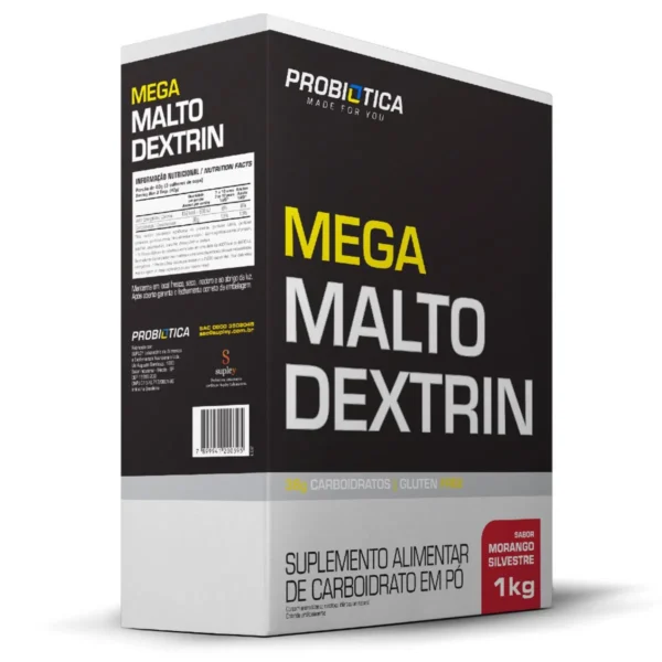 MEGA MALTO DEXTRIN CAIXA 1 KG MORANGO