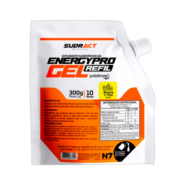 REFIL ENERGY PRO GEL 0.300KG SC BANANA / ACAI