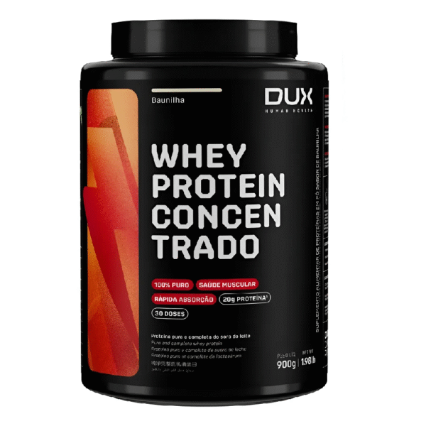 WHEY PROTEIN CONCENTRADO 900G – BAUNILHA