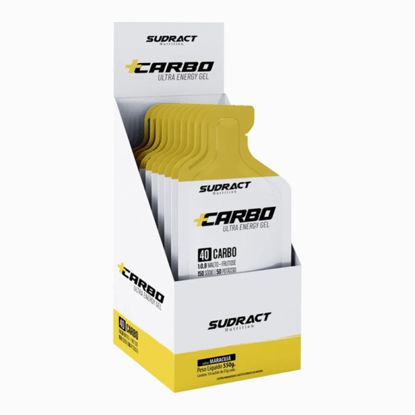 DISPLAY MAIS CARBO GEL 40G SUDRACT MARACUJÁ